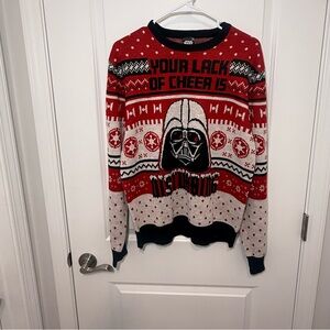 Darth Vader Men’s Ugly Christmas Sweater sz: L